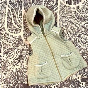 Light Sage Green Quilted Vest